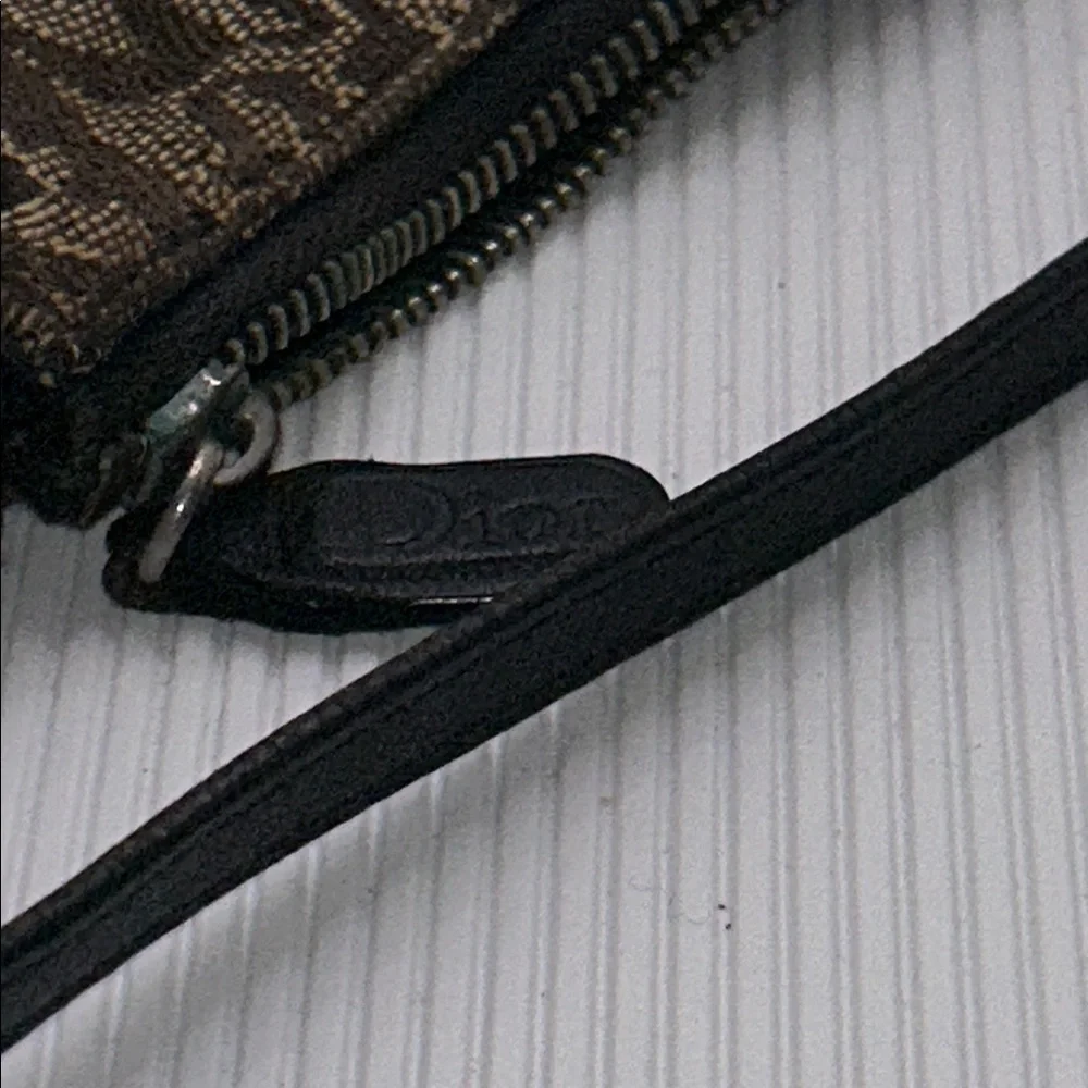 Christian Dior Brown Vintage Saddle Bag Canvas Shoulder Bag - Picture 6 of 16